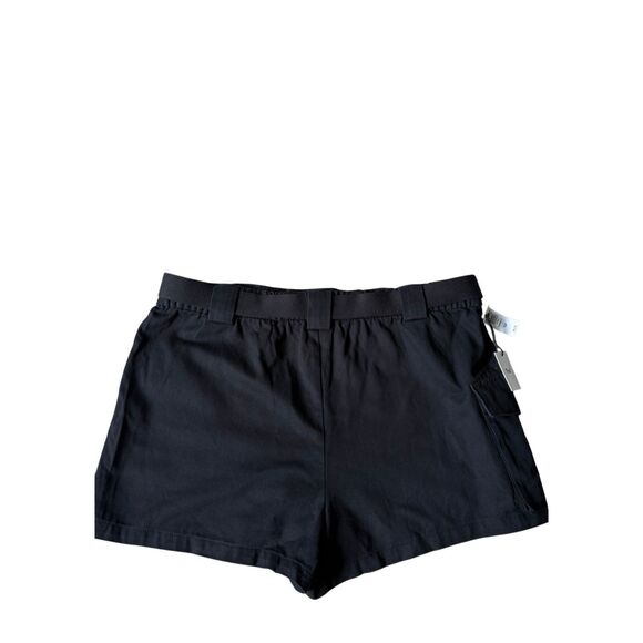 NEW Aritzia TNA Cargo Mini Shorts size XXL Black Belted - Picture 4 of 15